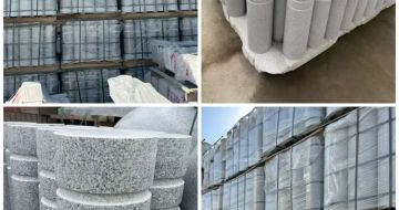 茂名 芝麻白花岗岩挡车柱、隔离柱多少钱