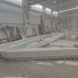 茂名 花岗岩整石坐凳拼装