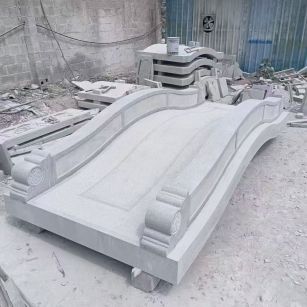 茂名 芝麻灰花岗岩园林景观 小石桥