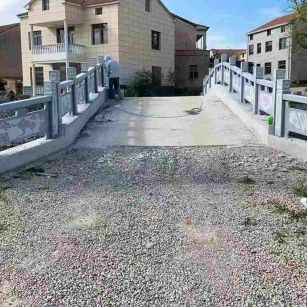 茂名 芝麻灰花岗岩桥栏杆