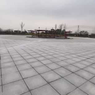 茂名 芝麻白火烧面-公园广场地铺效果