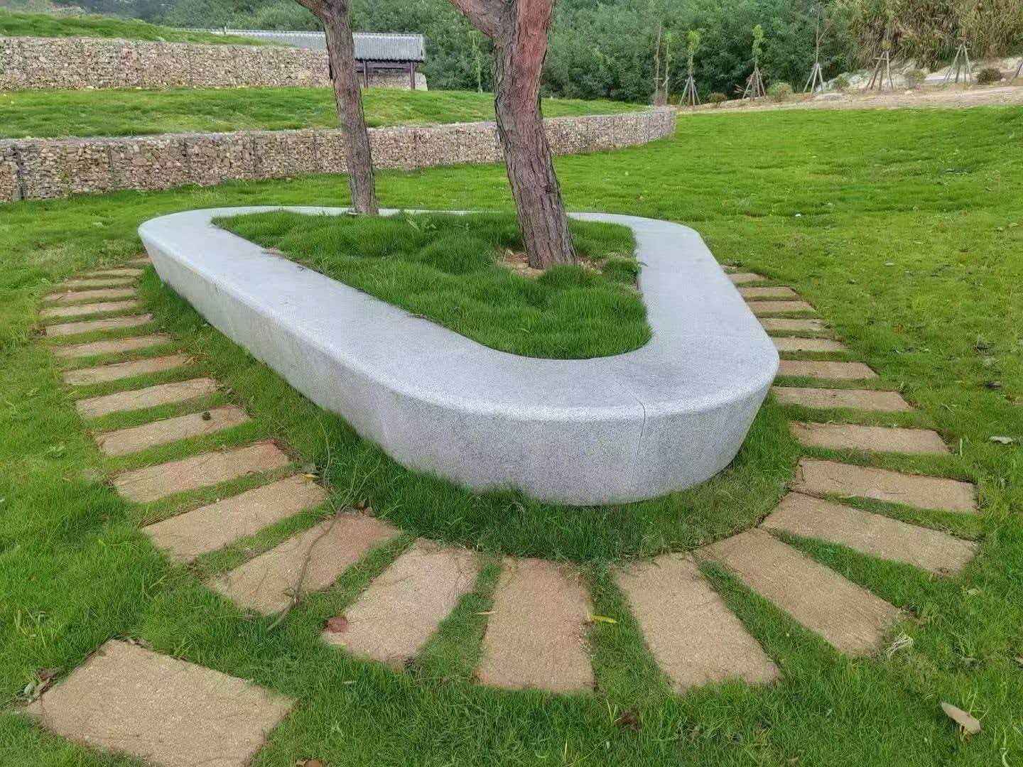 茂名 芝麻白光面整石坐凳