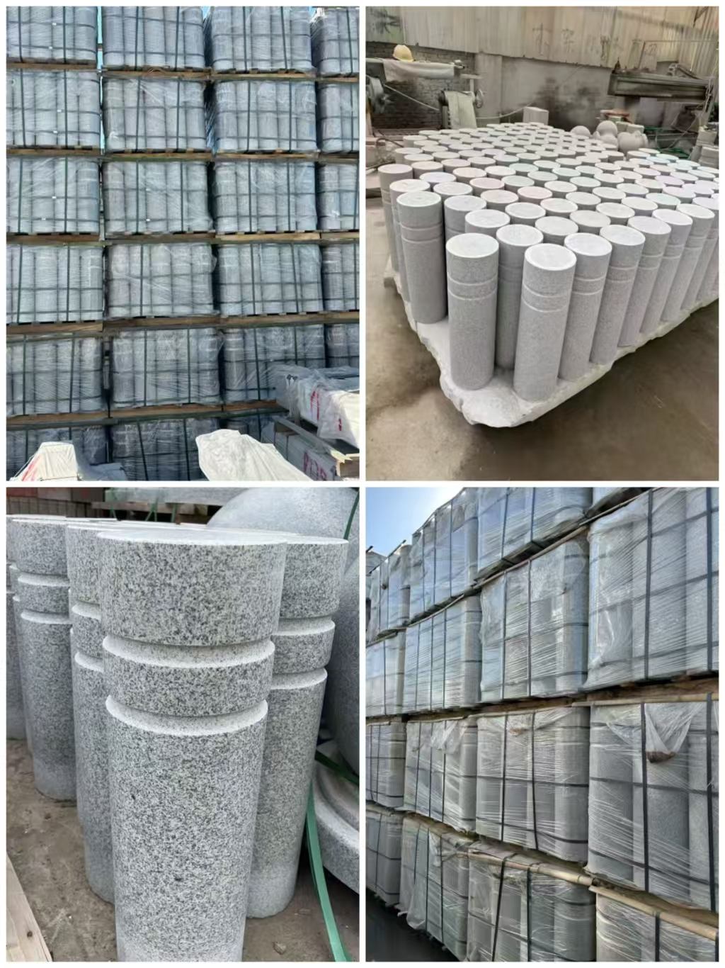 茂名 芝麻白花岗岩挡车柱、隔离柱多少钱